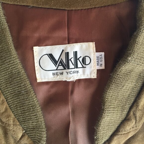 Vintage Vakko Suede Oversized Bomber Jacket - Picture 5 of 5